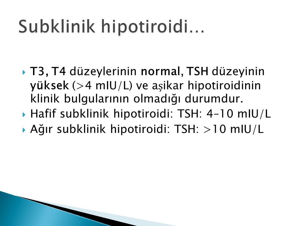 subklinik hipotiroidizm hipertansiyon aktif hipertansiyon noktaları